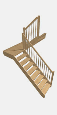 Halbpodest Treppen